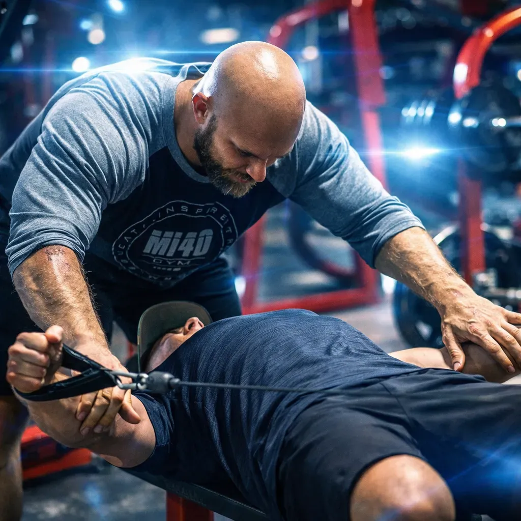Muscle Intelligence coach training a client