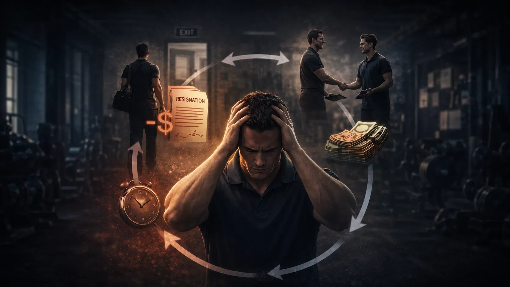 A trainer handing in a resignation